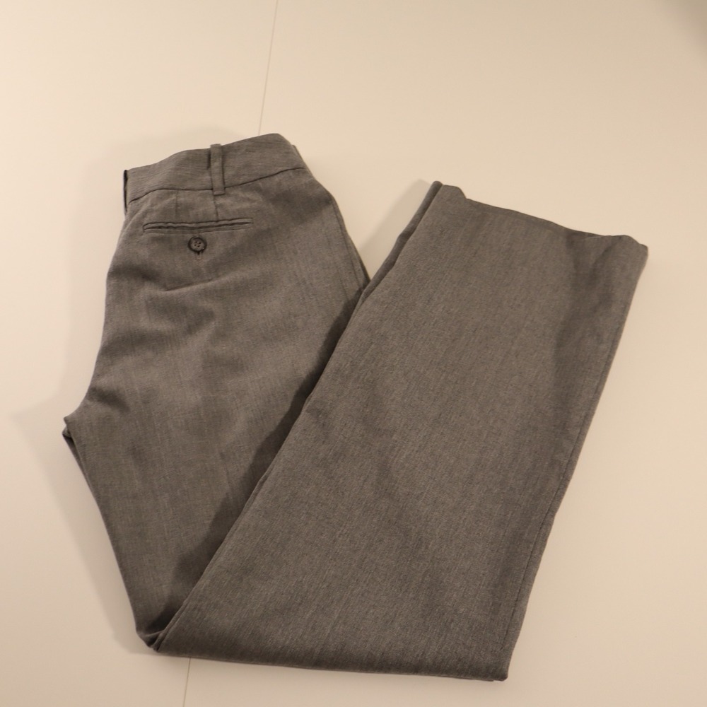 ANN TAYLOR LOFT Julie Fit Grey Tweed Bootcut Dress Pants Trousers Sz 4